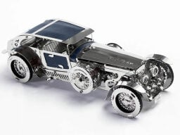 Silver robotic car model