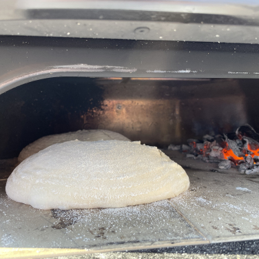 Bread inside Gozney dome
