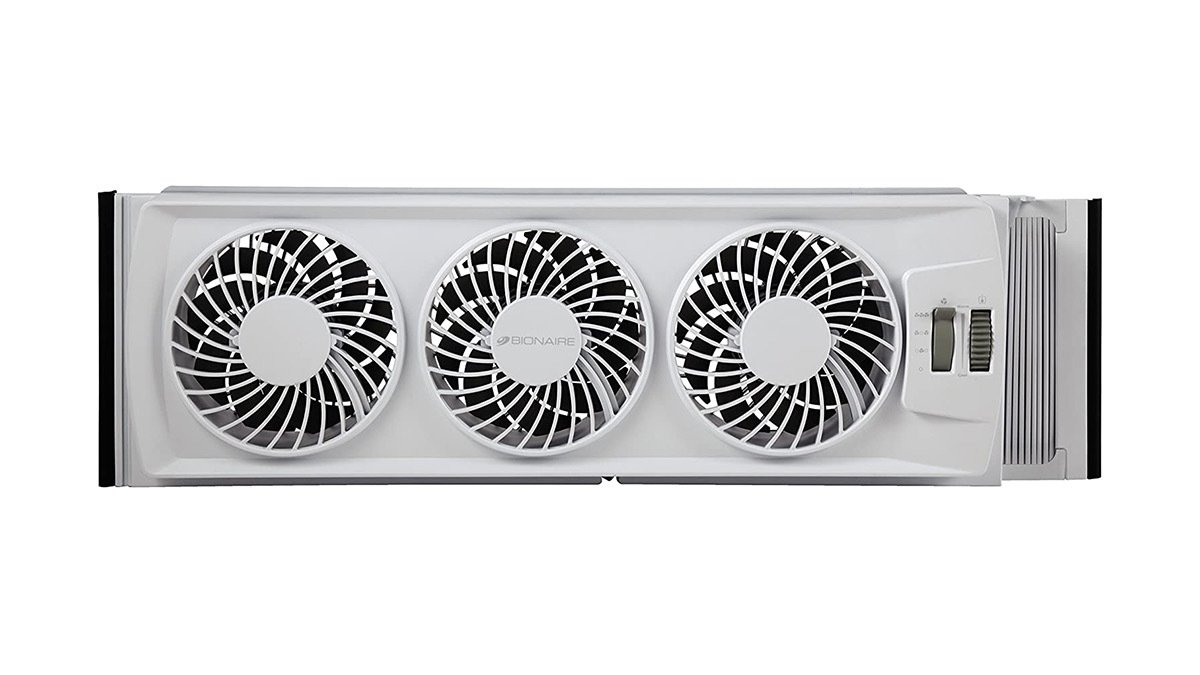 White fan with three openings