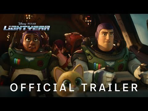 An animated crew of astronauts in a space shuttle.
