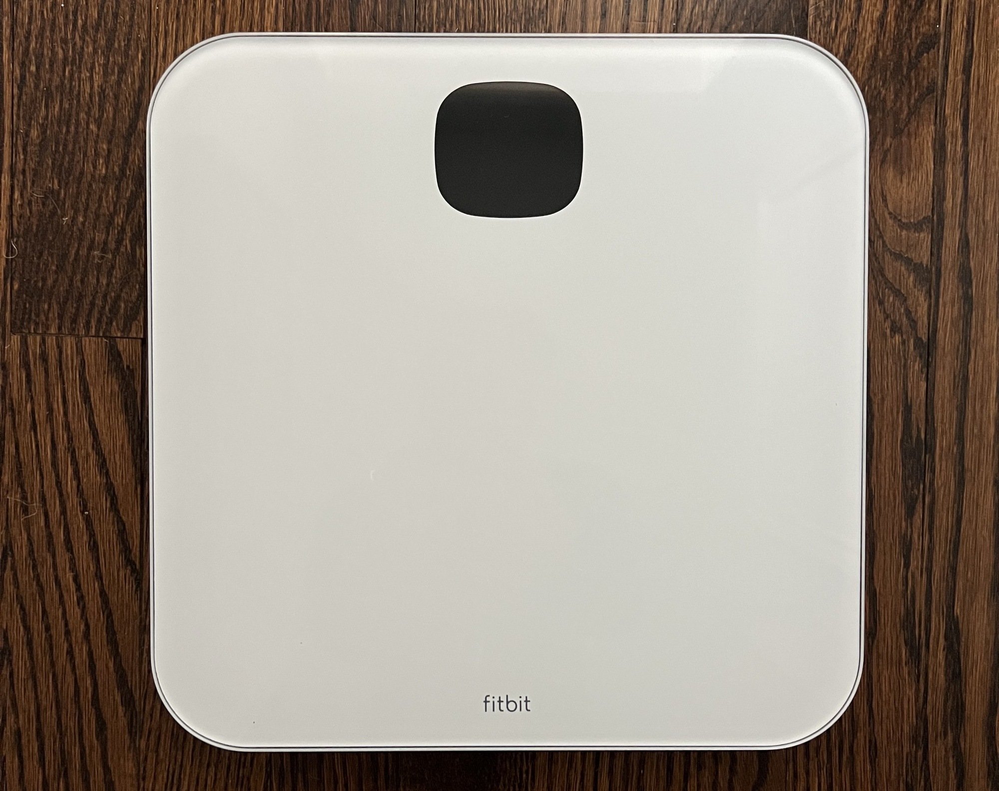 top view of white smart scale