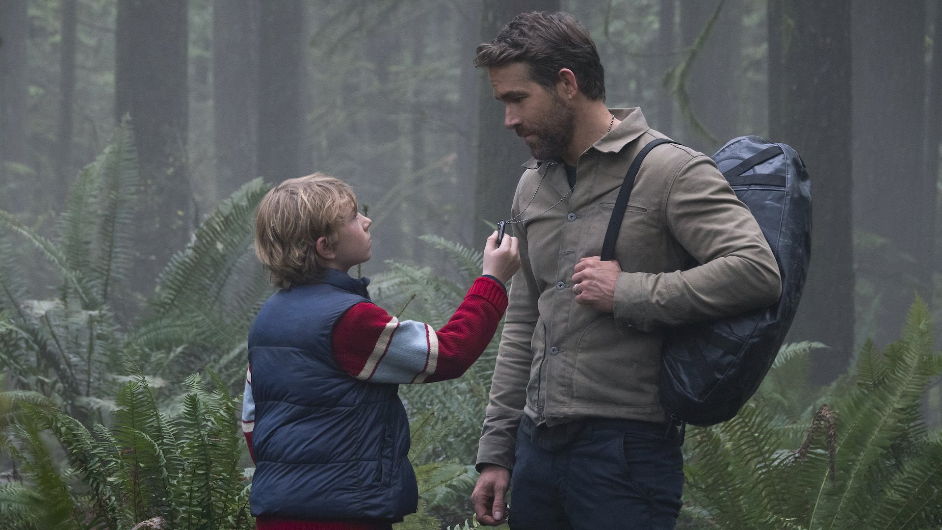 Walker Scobell and Ryan Reynolds in "The Adam Project."