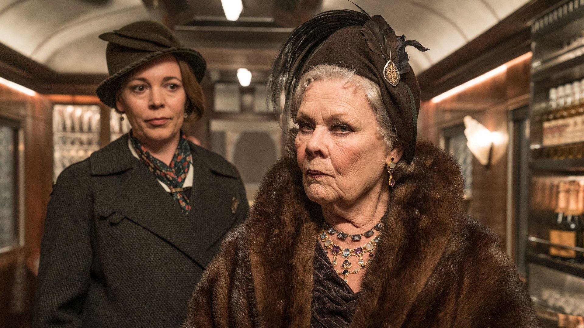 Olivia Colman and Judi Dench in the film "Murder on the Orient Express"