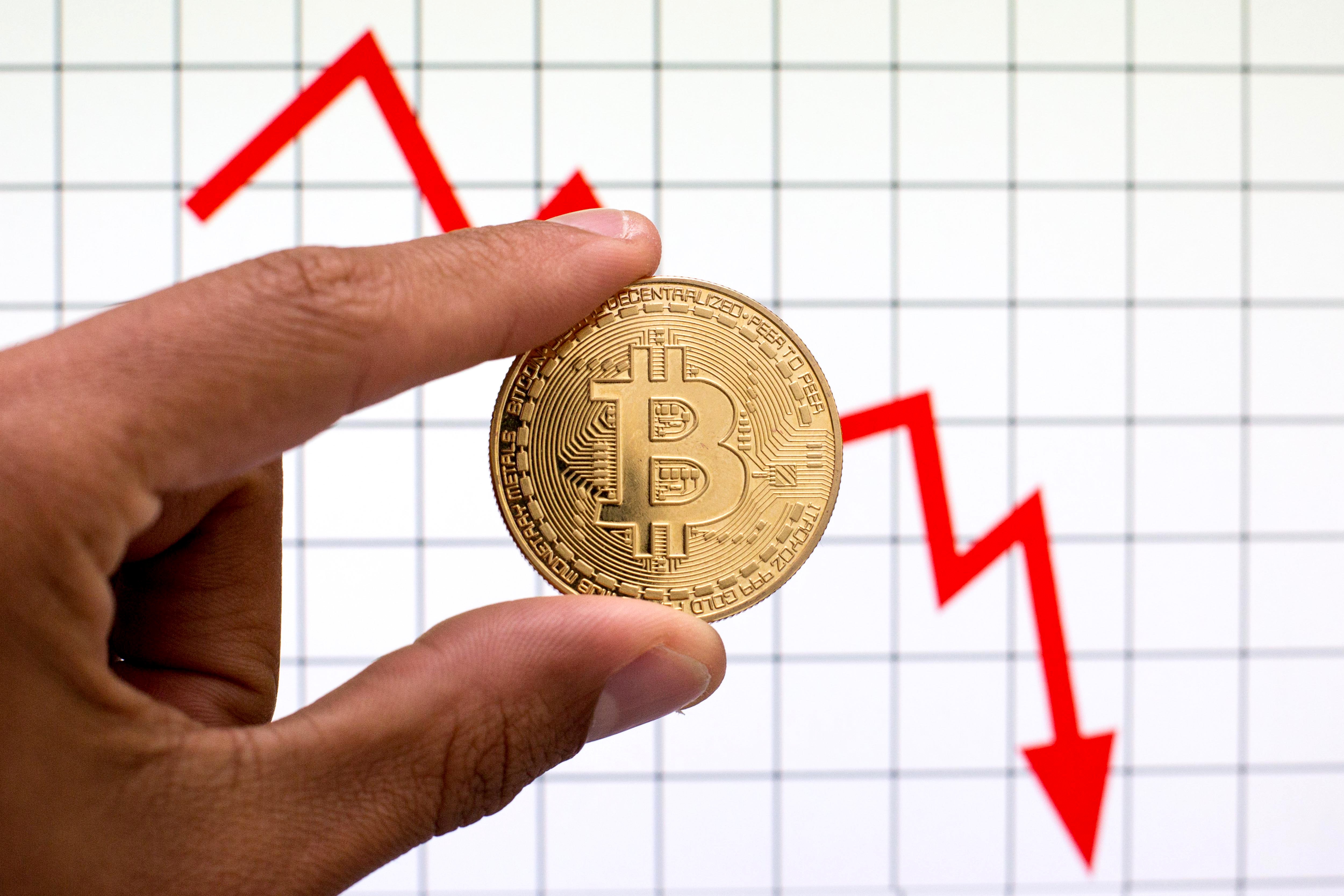 Bitcoin line goes down