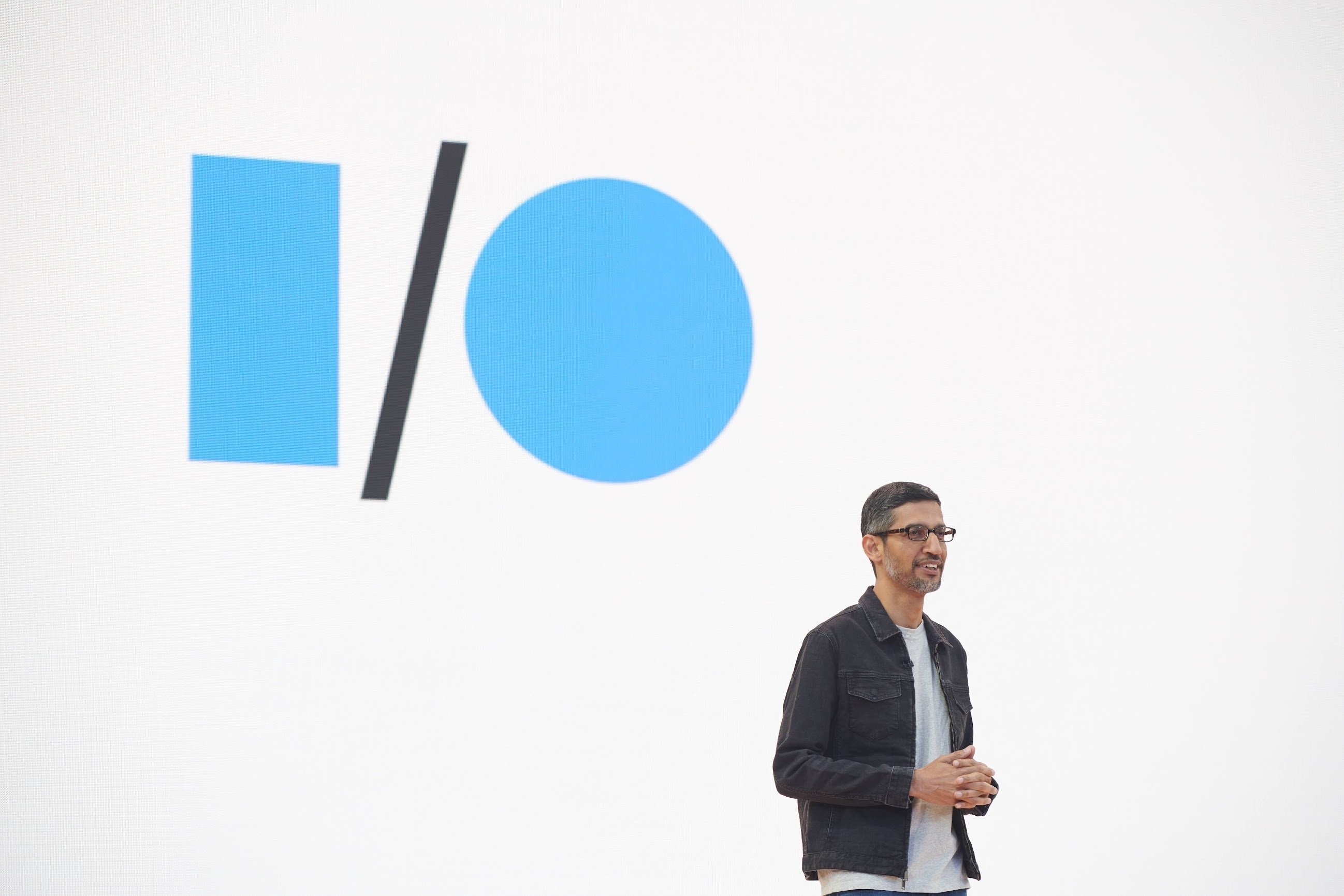 Google CEO Sundar Pichai at Google I/O 2022
