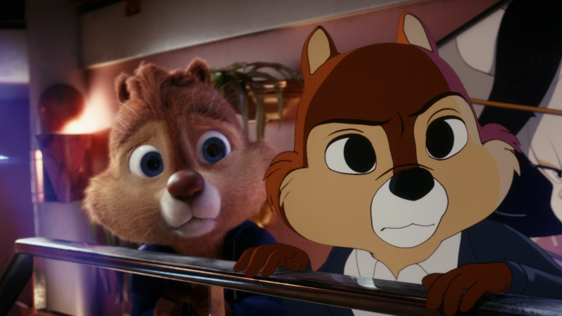 Chip and Dale in their movie, 'Chip 'n Dale: Rescue Rangers.' 