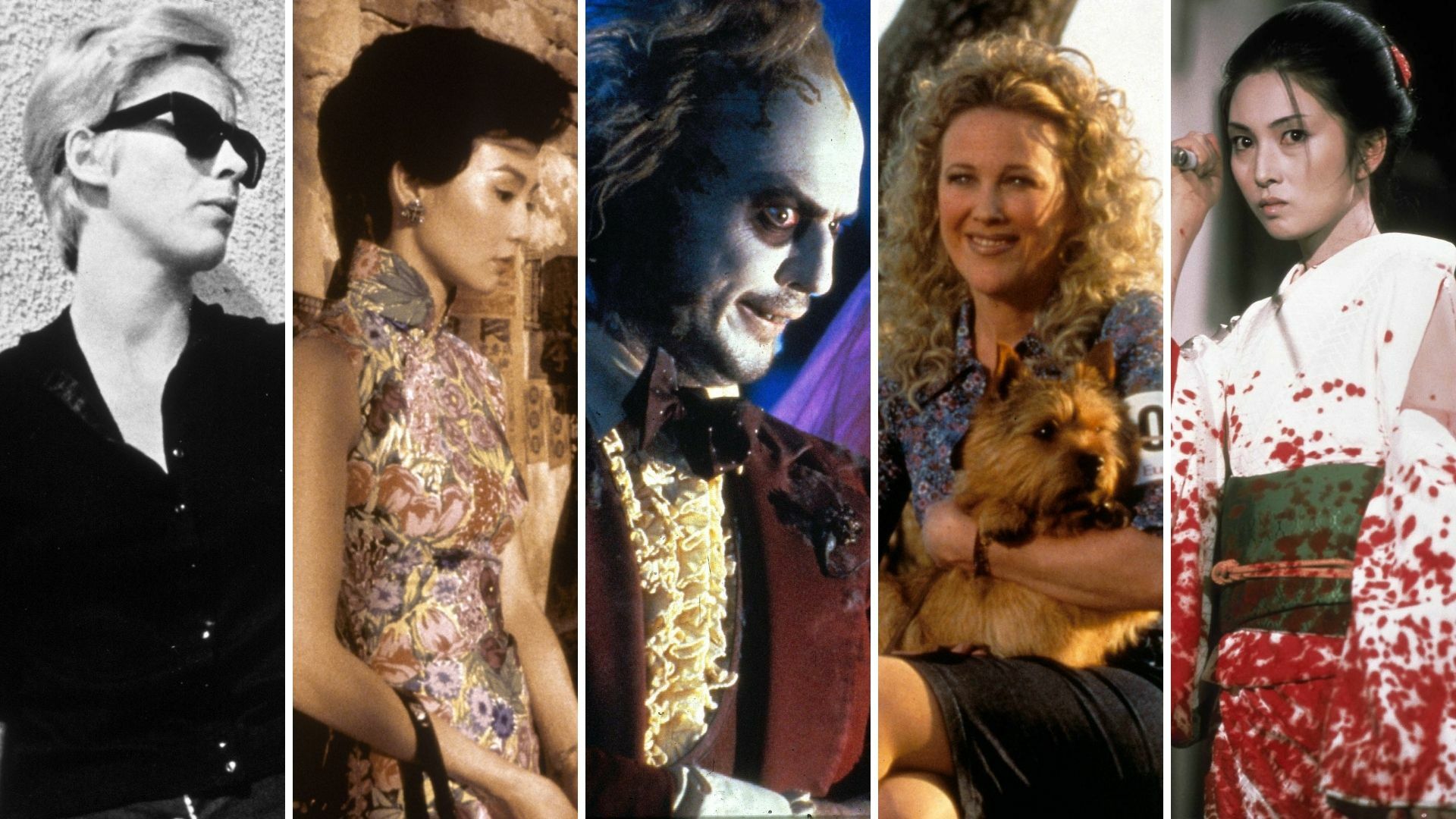Composite of images from movies:
