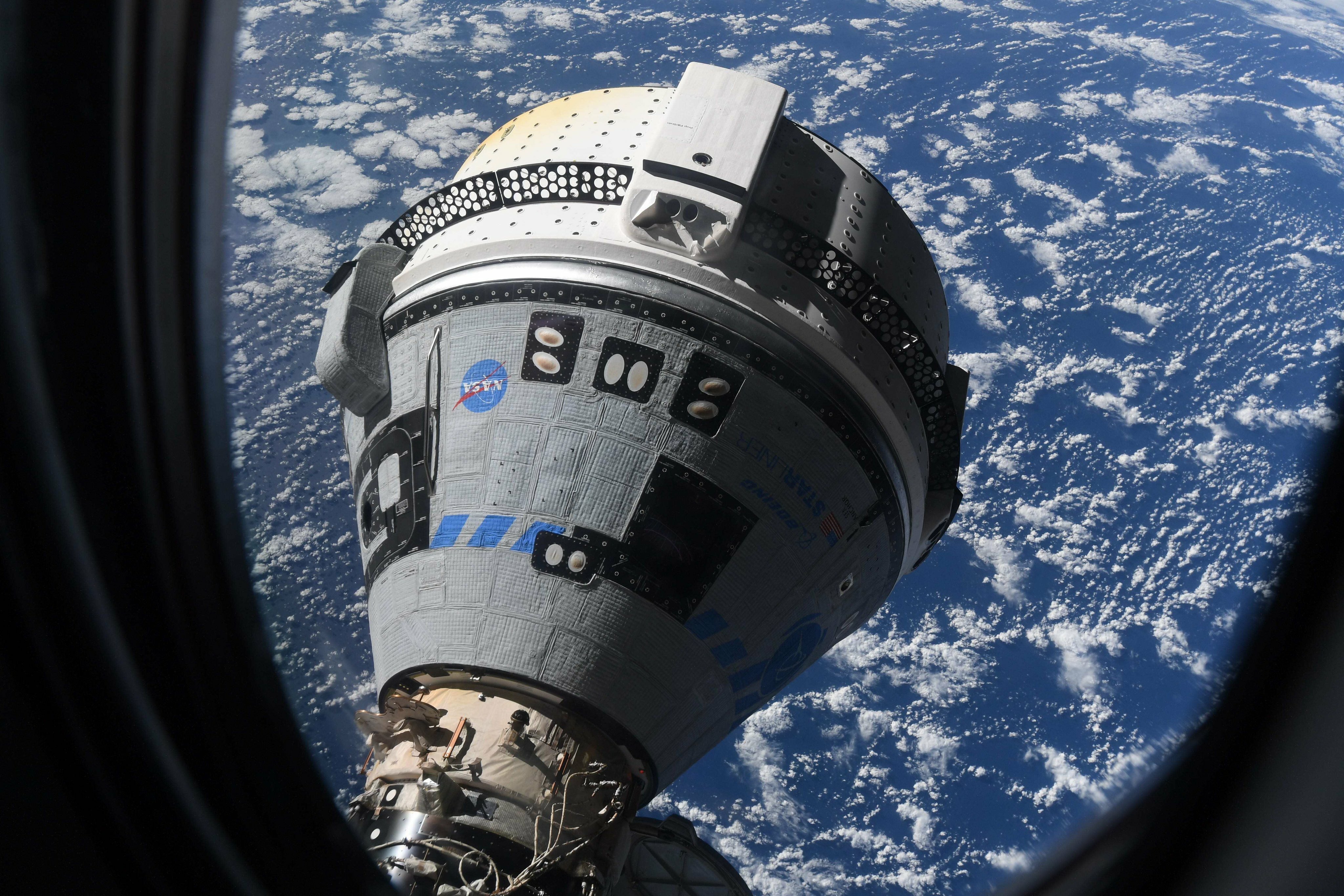 Boeing Starliner docking at International Space Station