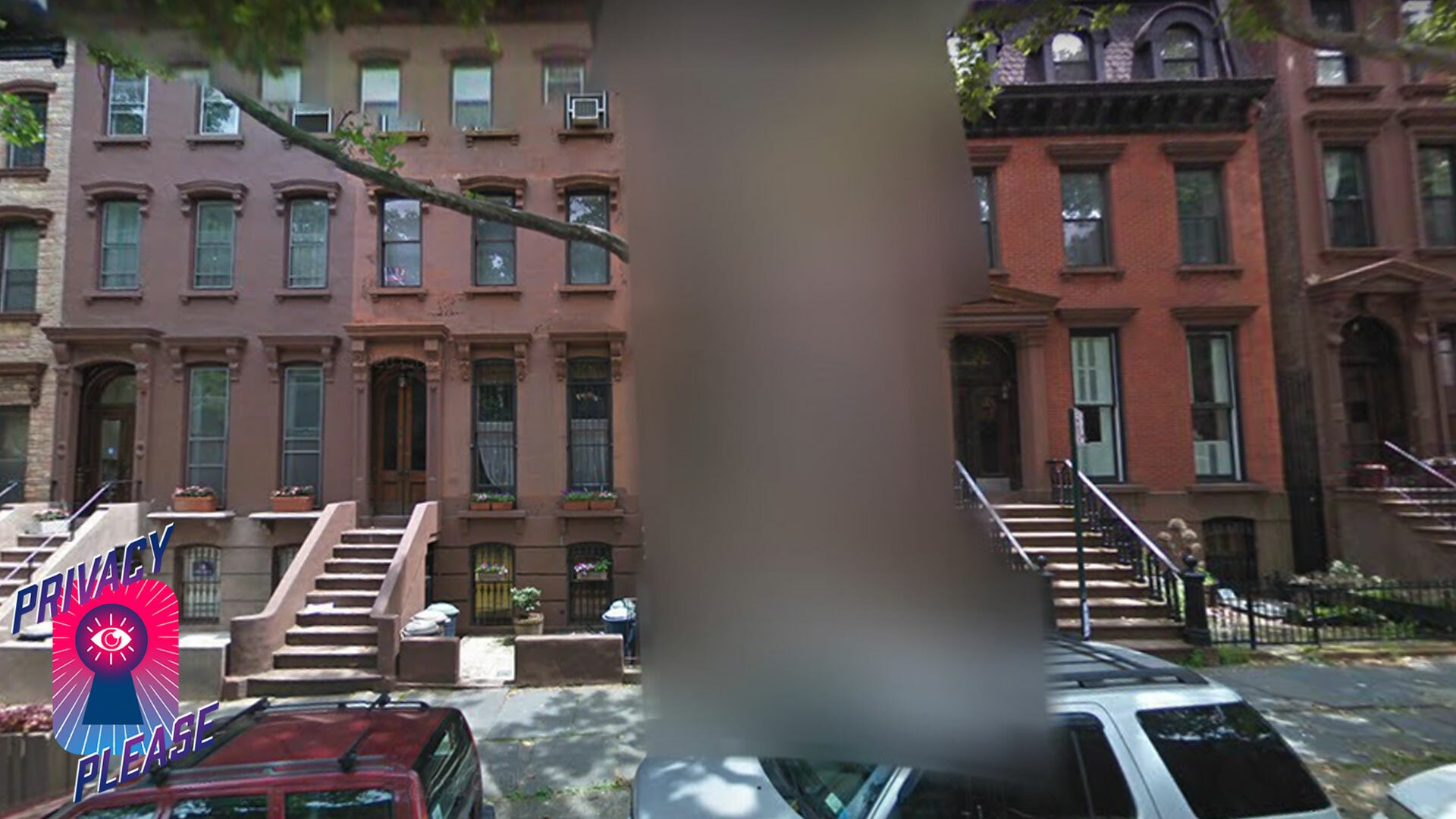 A home blurred on Google Street view 