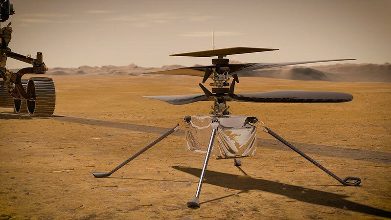 Mars Ingenuity helicopter preparing to fly