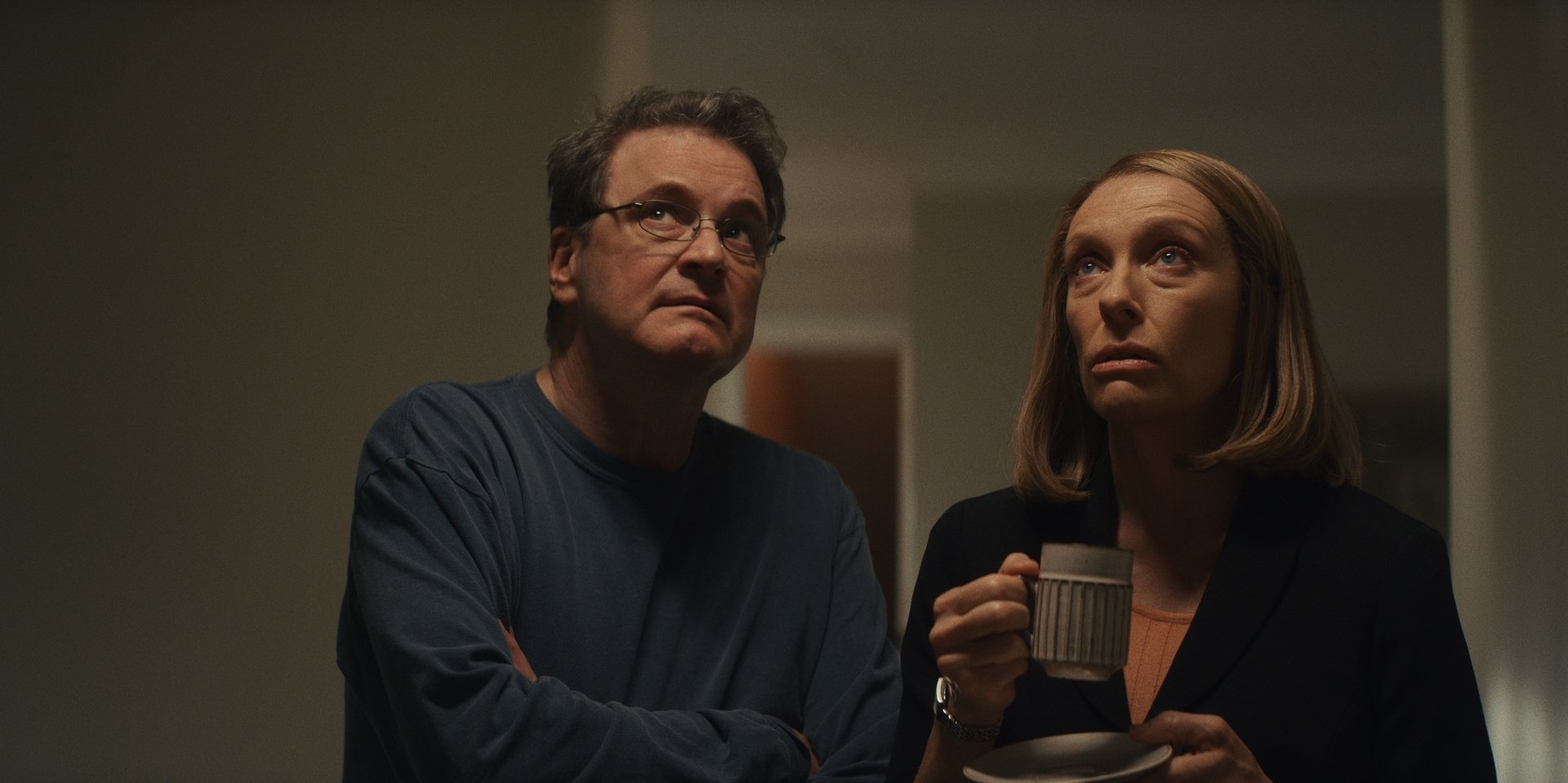 Colin Firth and Toni Collette play Michael and Kathleen Peterson in the HBO Max