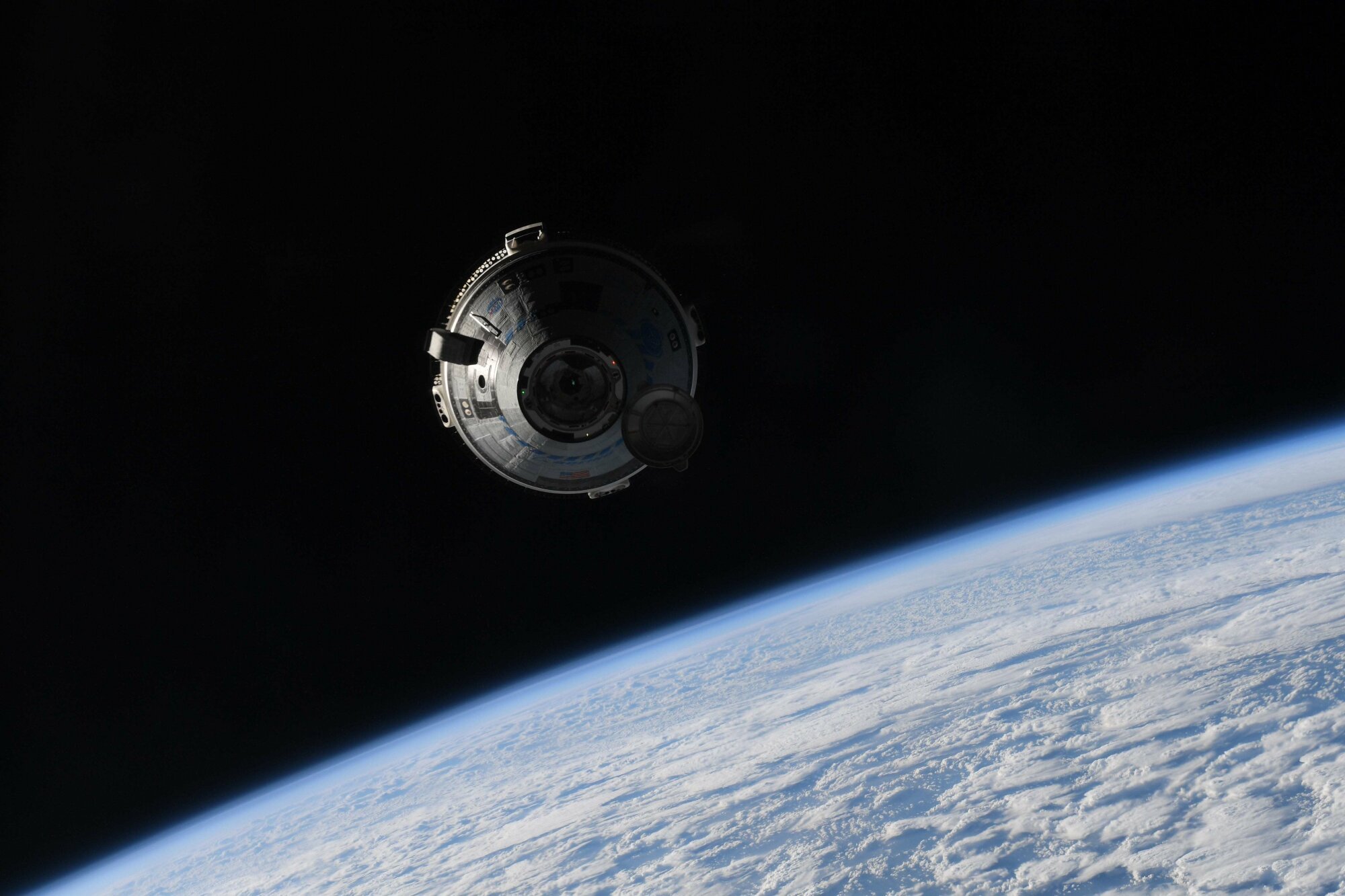 Boeing Starliner preparing to dock at International Space Station
