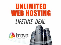Ad text over three metal towers