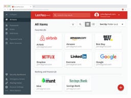 Window with multiple website logos
