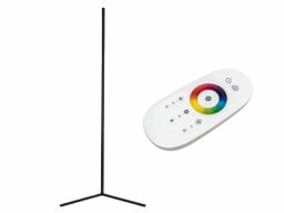 T-shaped lamp with white remote with color wheel