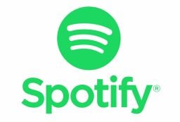 Green Spotify logo on white background