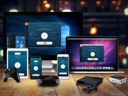 Different devices all showing VPN screen