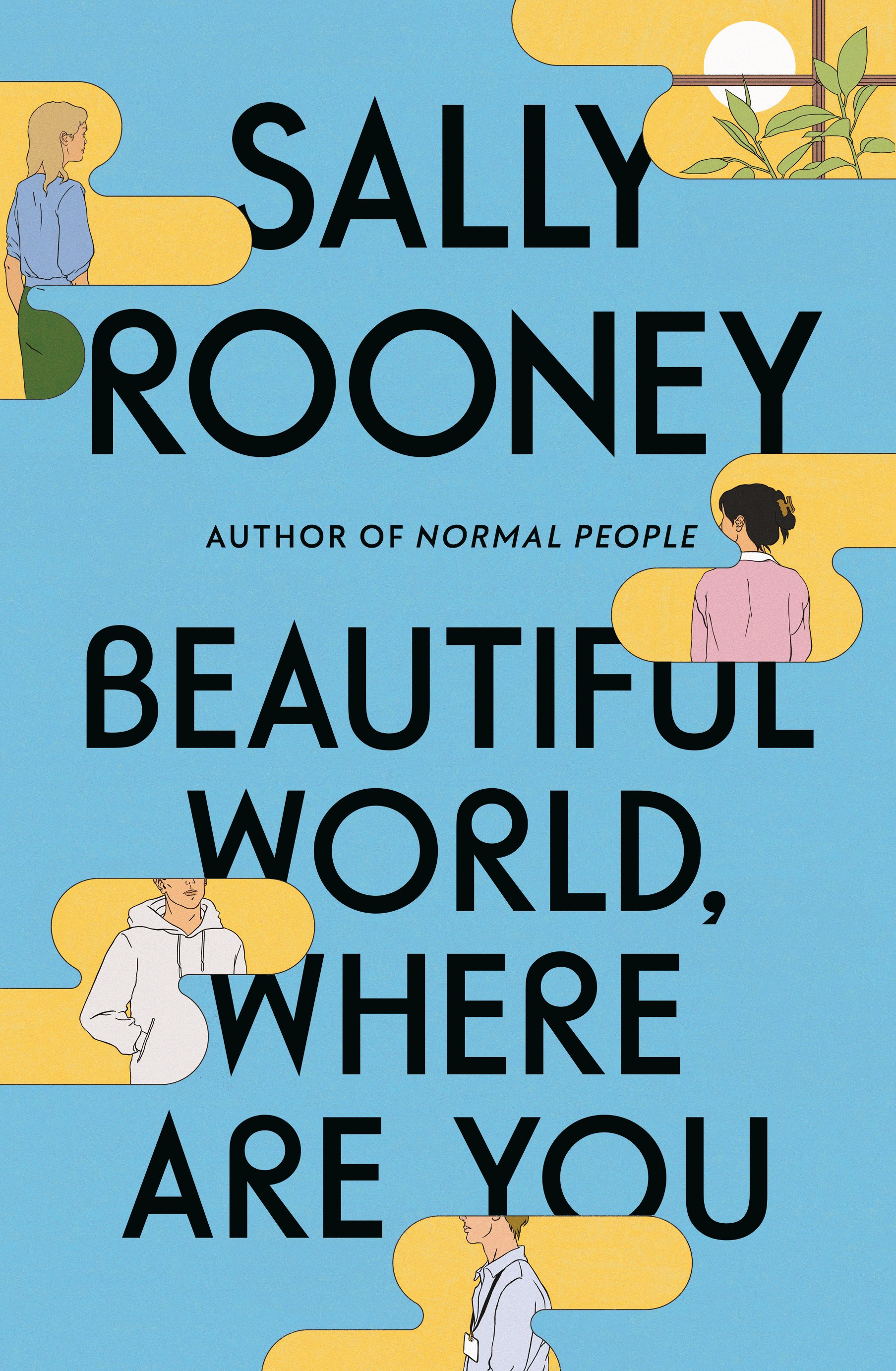 The blue and yellow cover for Beautiful World Where Are You