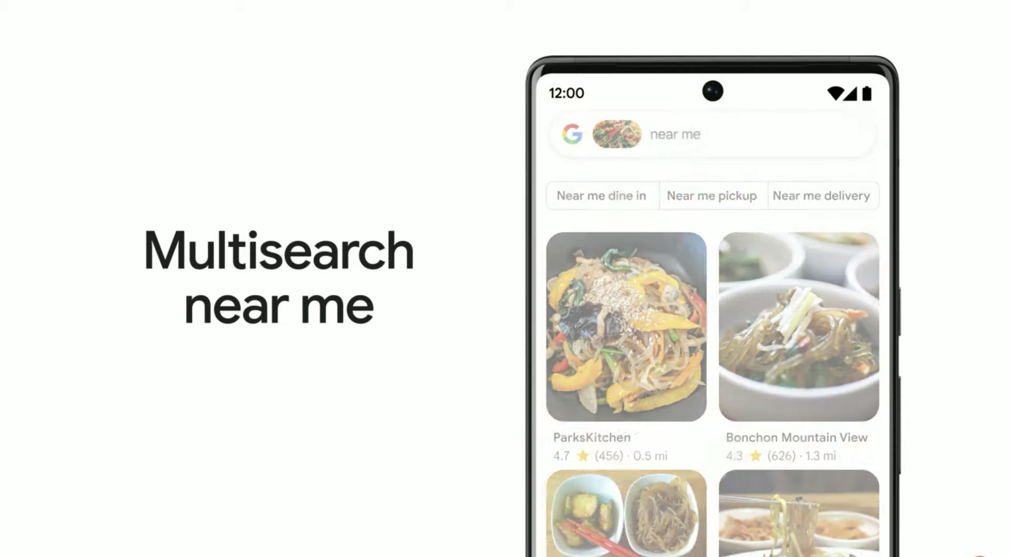Google's updated nearby visual search feature