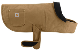 carhartt's dog chore coat in brown/brass