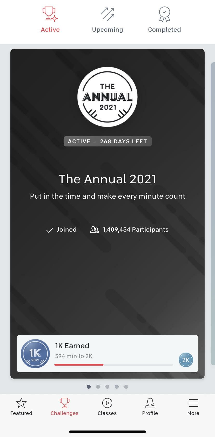 Peloton badge feature