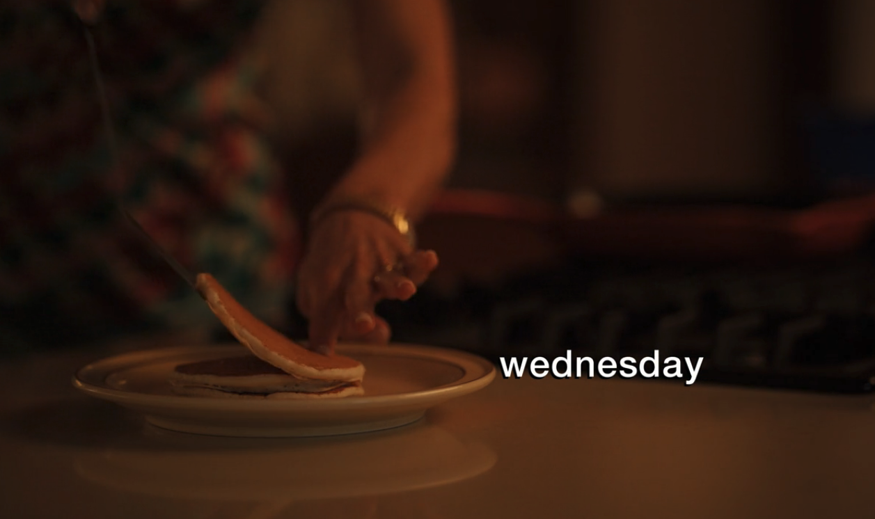 A screenshot from Hulu's "Candy" which reads "wednesday."