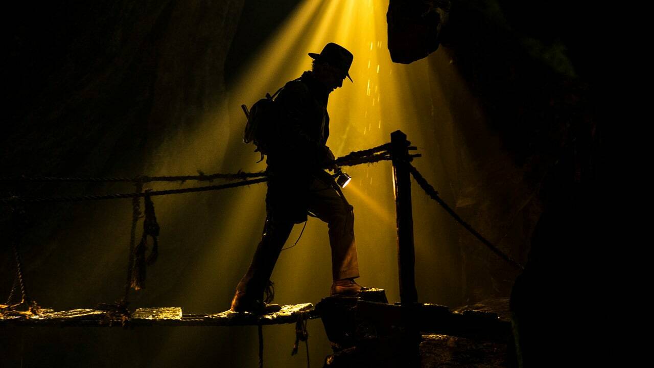 Indiana Jones in silhouette