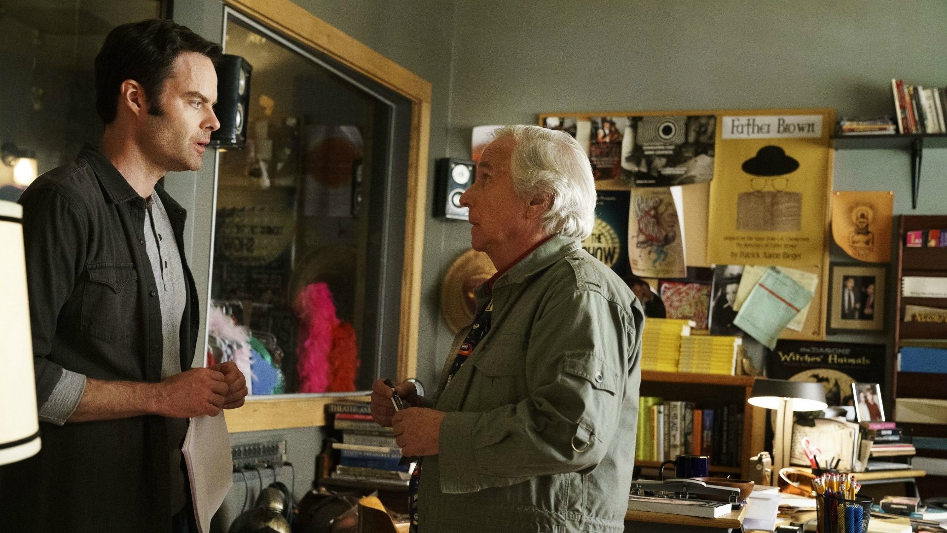 A still from HBO's "Barry" featuring Bill Hader and Henry Winkler.