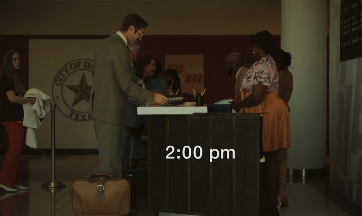 A screenshot from Hulu's "Candy" which reads, "2:00pm."