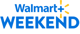 Walmart+ weekend logo with yellow flash