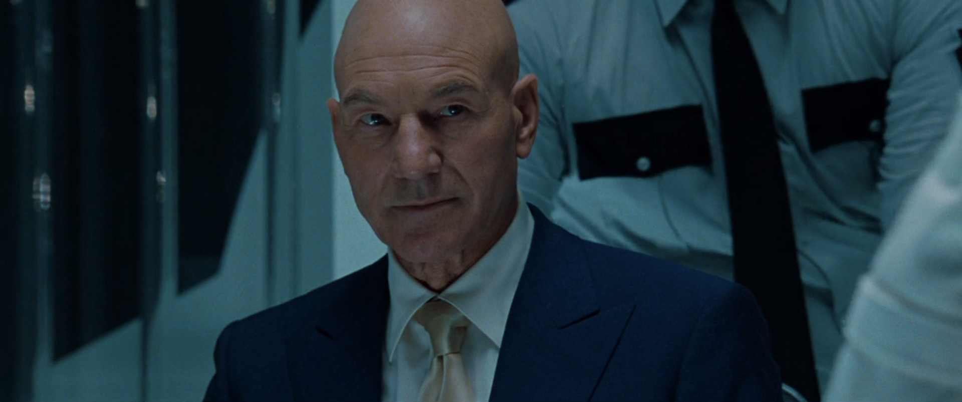 Patrick Stewart as Professor Charles Xavier in "X-2"