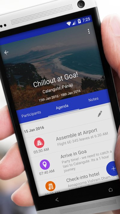 A screen shot of the Prava app