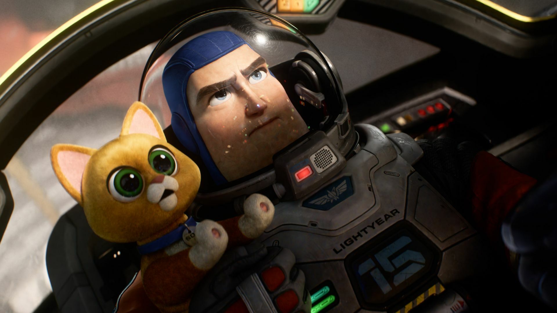 Buzz Lightyear and his cat, Socks