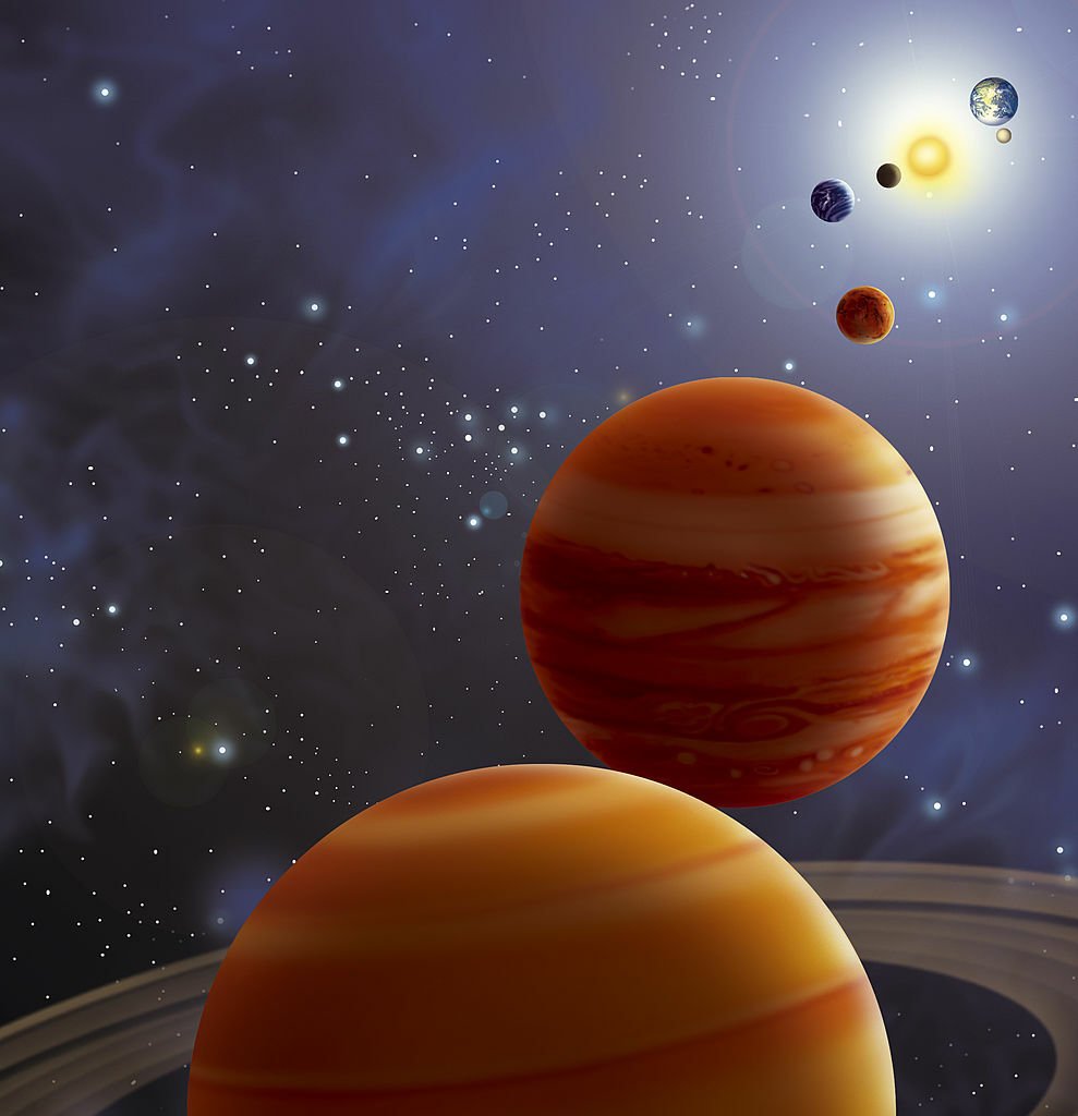 Planets aligning