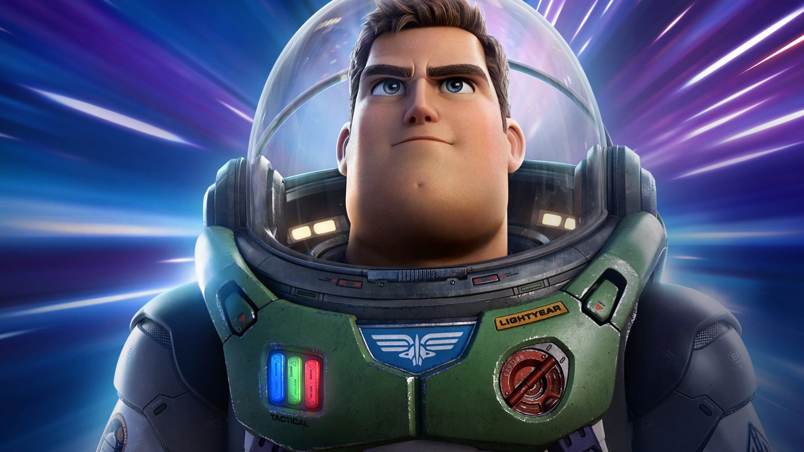 Buzz Lightyear looking into the distance