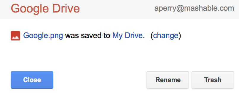 Save to Google Drive Chrome extension