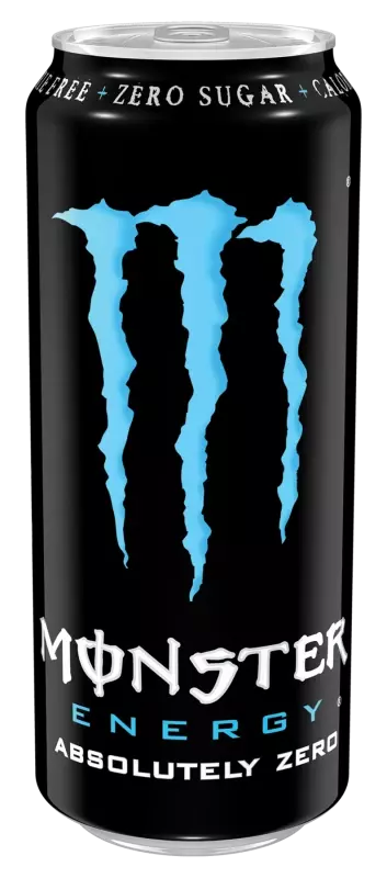 Can of Monster Absolutely Zero energy drink