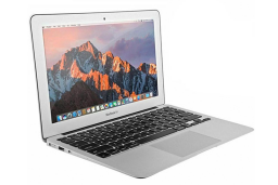 Silver macbook with mountain background
