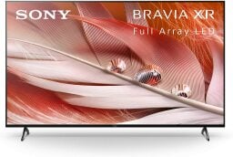 Sony X90J 75-inch Bravia 4K TV with demo image on screen