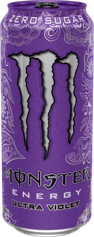 Can of Ultra Violet Monster energy drink