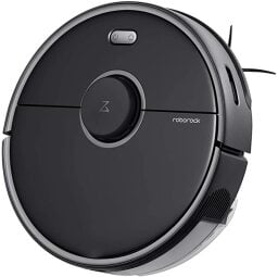 Roborock S5 Max robot vacuum on white background