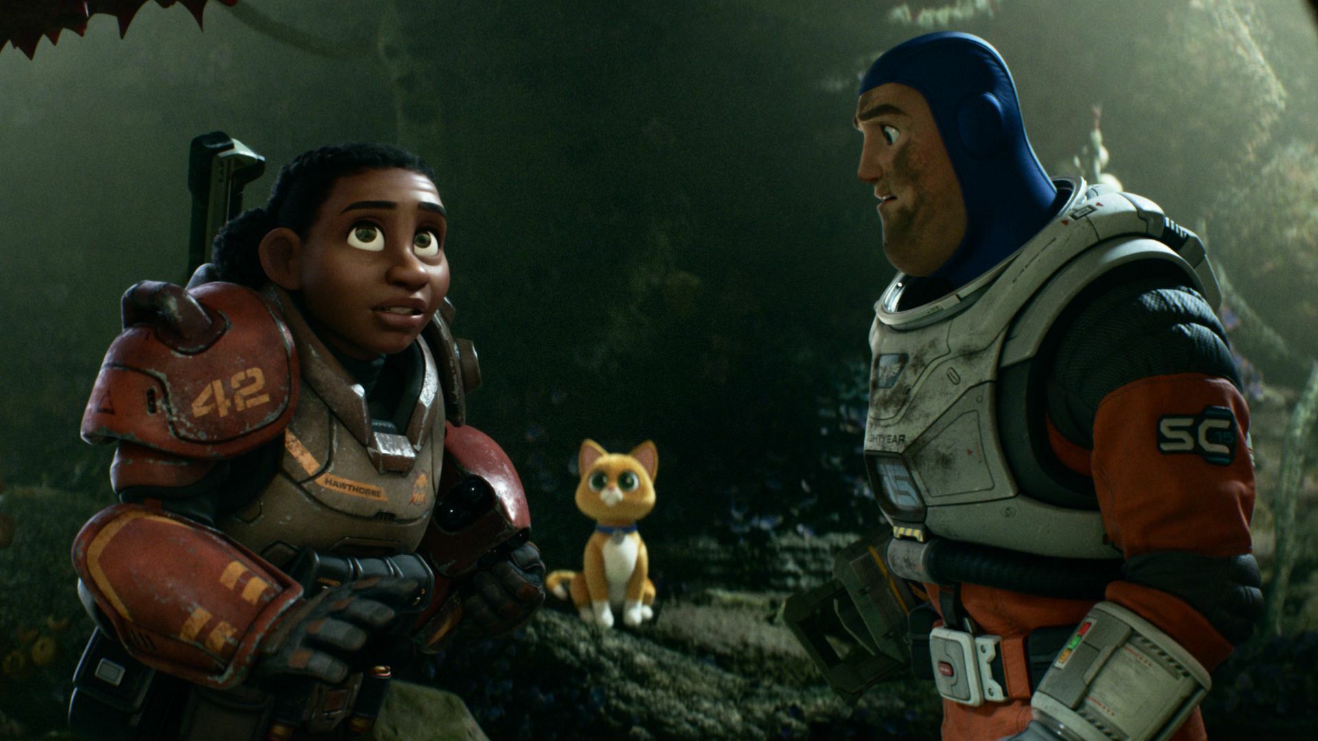 Izzy and Buzz in "Lightyear." 