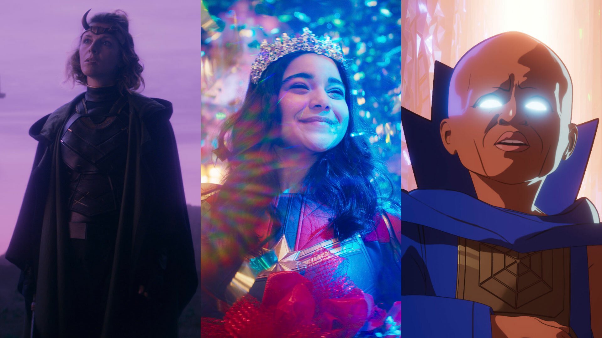 A composite of stills from Marvel's 