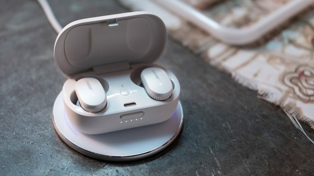 soapstone bose quietcomfort earbuds in charging case