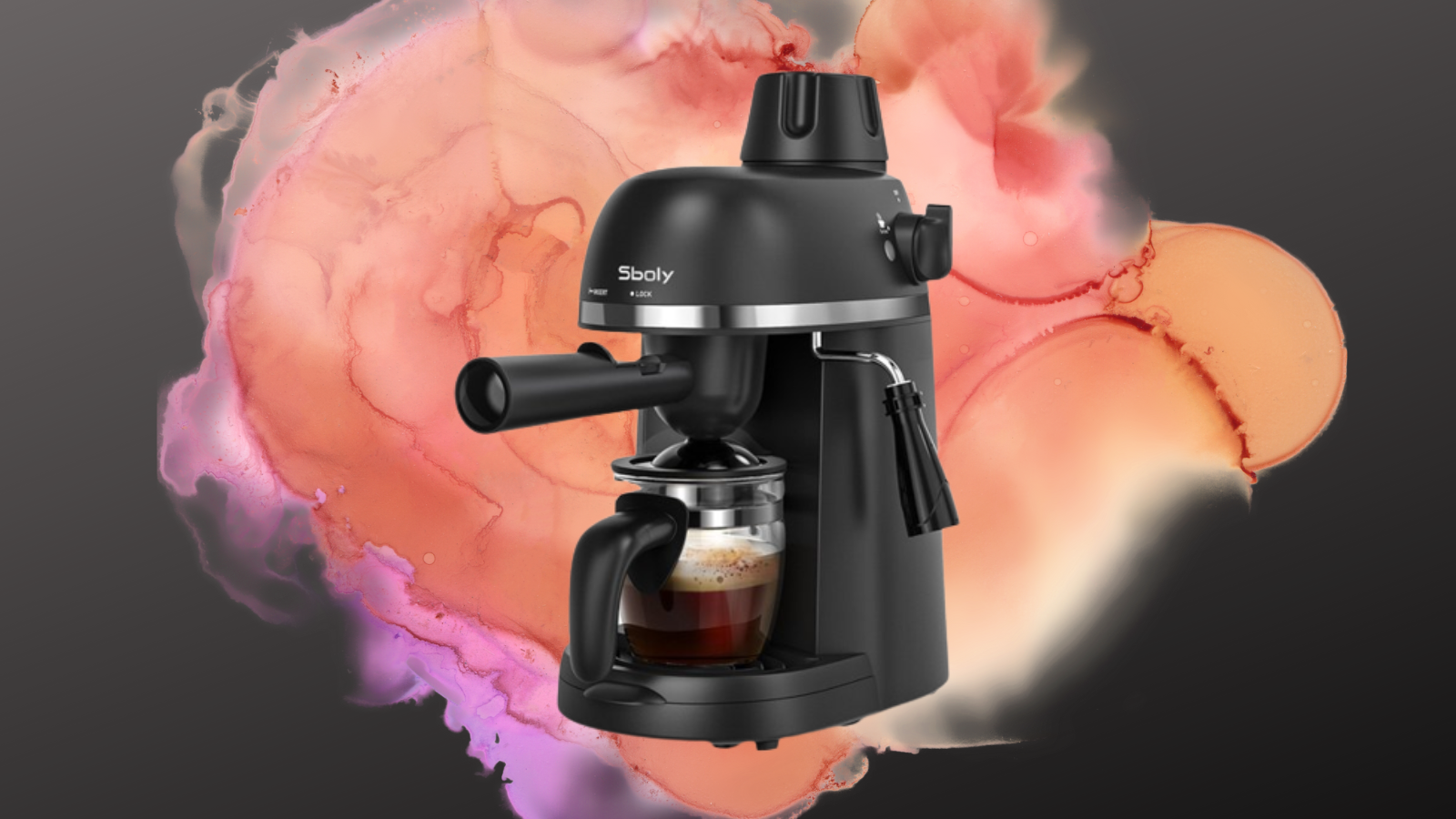 Sboly espresso machine and milk frother