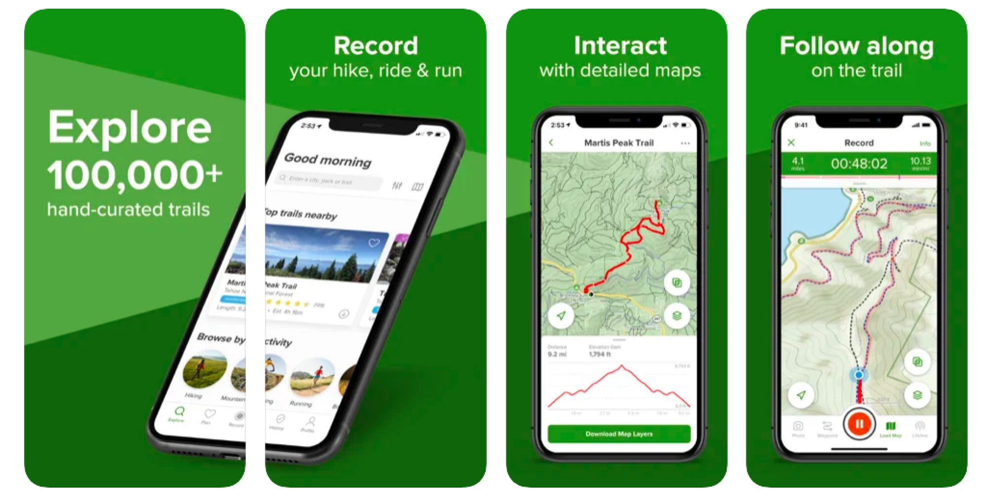 Screenshot of AllTrails
