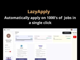 LazyApply Job Application: Lifetime Subscription.