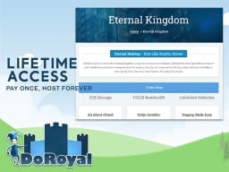 DoRoyal Eternal Kingdom Lifetime Website Hosting.