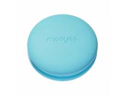 Blue Mooyee M2 Wireless Muscle Stimulator on a white background.