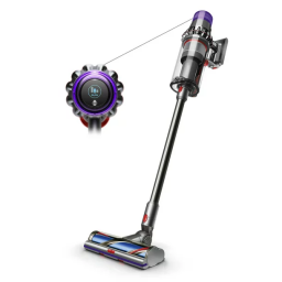 Dyson Outsize vacuum and close up of digital display